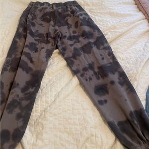 LA hearts tie dye synched sweatpants